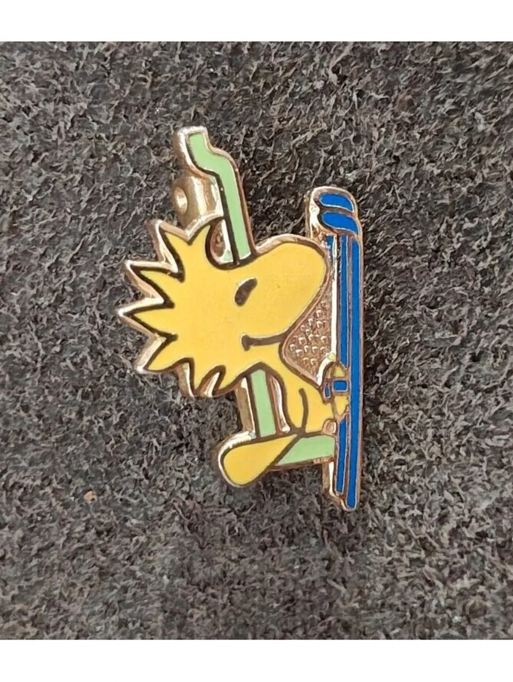 1970s Peanuts Woodstock Riding a Ski Lift.